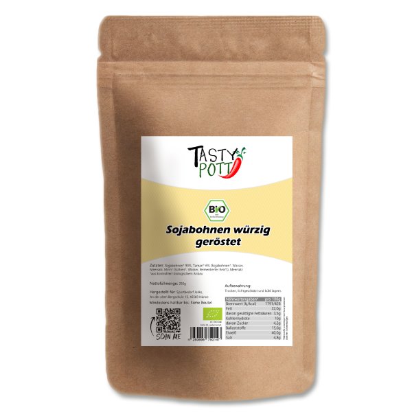 Tasty Pott Bio Sojasnack geröstet würzig 1000g Beutel