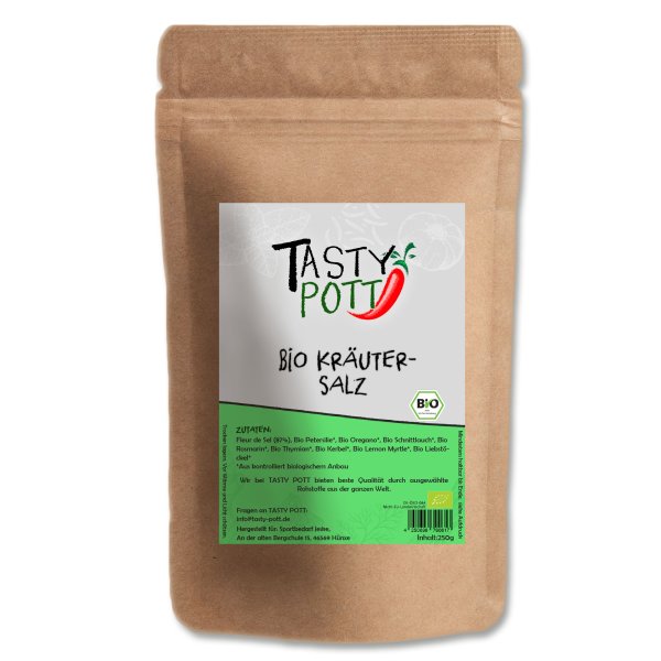 Tasty Pott Bio Kräutersalz Nachfüllbeutel 250g