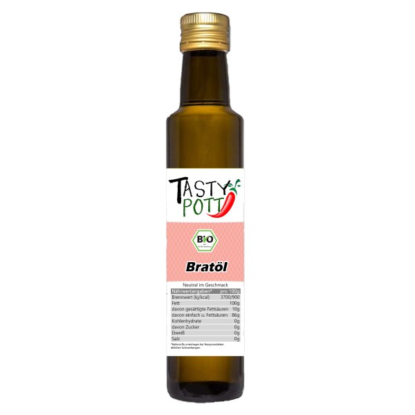 Tasty Pott Bio Bratöl (kaltgepresst) 0,5L