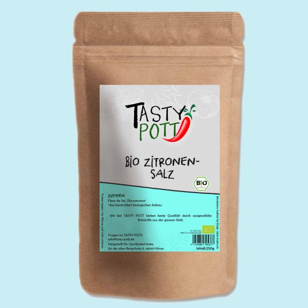 Tasty Pott Bio Zitronensalz Nachfüllbutel 250g